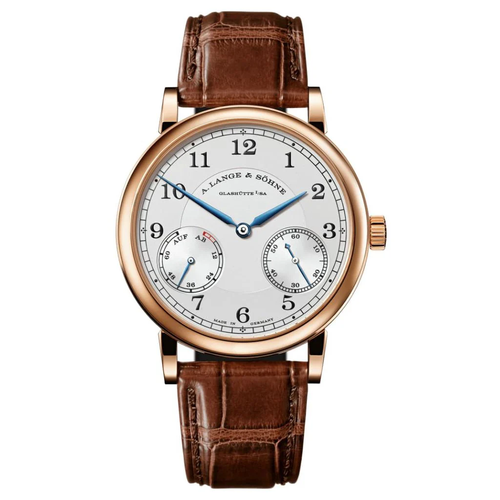 A. Lange & Sohne 1815 UP/DOWN 39 mm Silver Dial 18K Pink Gold Leather Strap 234.032 / LSLS2344AD