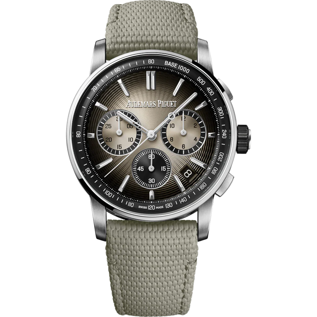 Audemars Piguet Code 11.59 by Audemars Piguet Selfwinding Chronograph 41 mm Beige Dial Black Ceramic Rubber-Coated Strap 26393QT.OO.A064KB.01