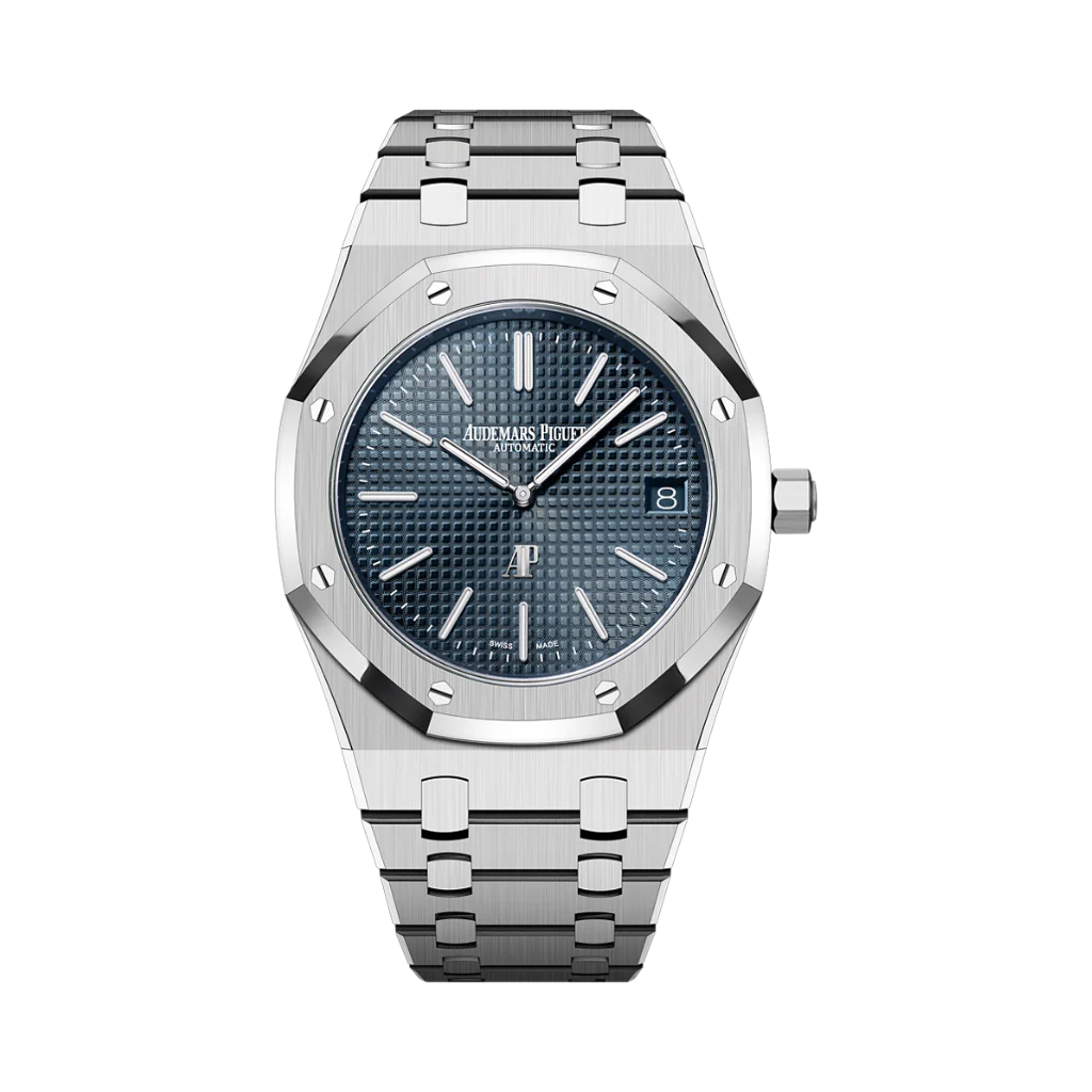 Audemars Piguet Royal Oak Jumbo Extra-Thin 39 mm Blue Dial Stainless Steel Bracelet 16202ST.OO.1240ST.02