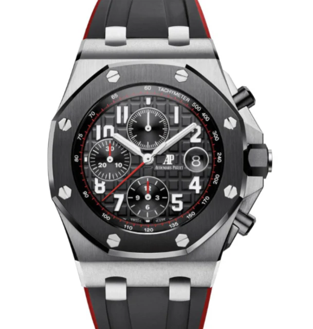 Audemars Piguet Royal Oak Offshore Chronograph 42mm Black Stainless Steel Dial Black Strap  26470SO.OO.A002CA.01