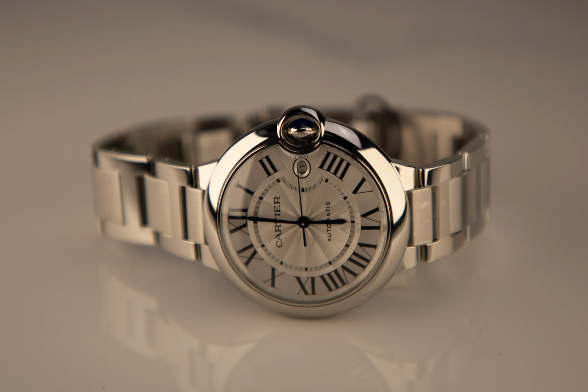 Cartier Ballon Bleu 40 mm Steel Silver Dial Bracelet WSBB0040 - Image 9