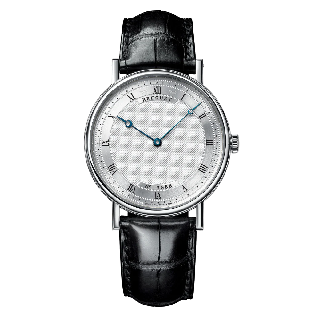 Breguet Classique 5157 38 mm Silver Dial 18k White Gold Leather Strap 5157BB/11/9V6