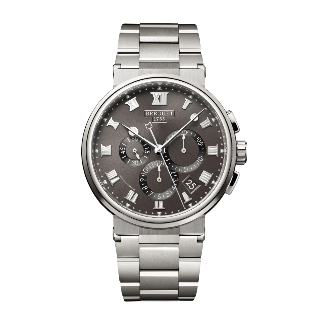 Breguet Marine 42.3 mm Dark Grey Dial Titanium Bracelet 5527TI/G2/TW0