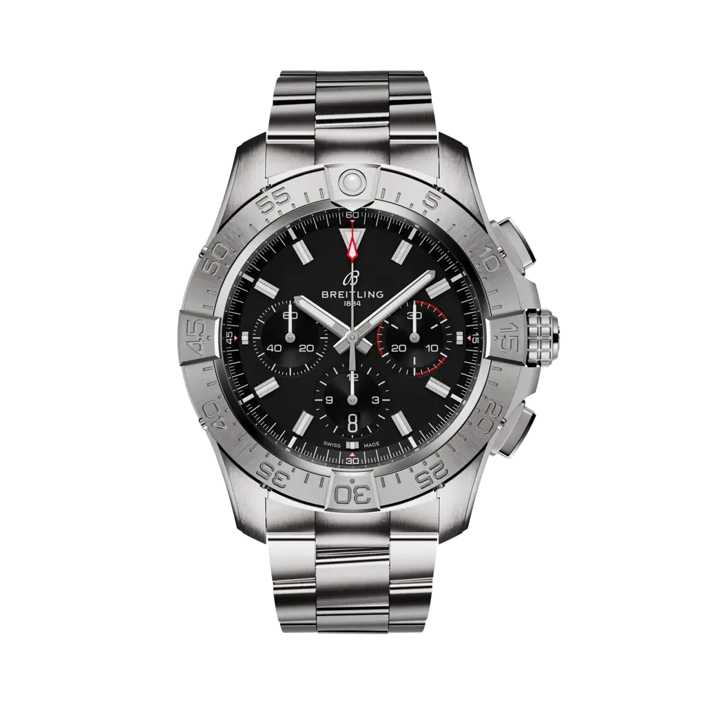 Breitling Avenger B01 Chronograph 44 mm Black Dial Stainless Steel Bracelet AB0147101B1A1