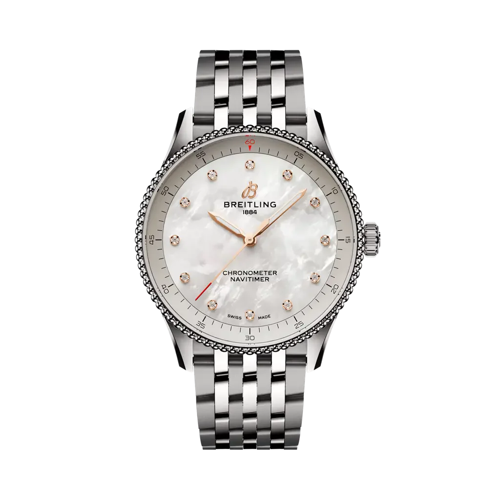 Breitling Navitimer 32 mm White Dial Stainless Steel Bracelet A77320E61A2A1