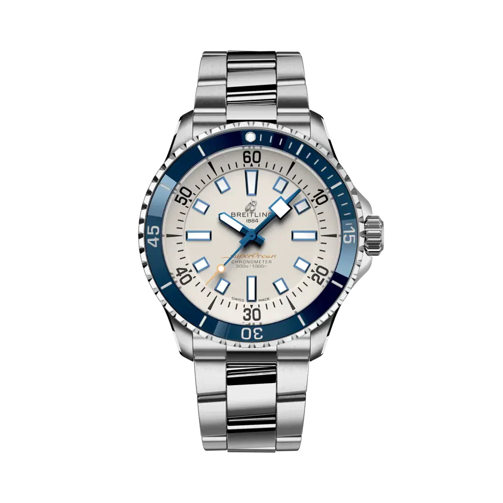 Breitling Superocean Automatic 42 mm Beige Dial Stainless Steel Bracelet A17375E71G1A1