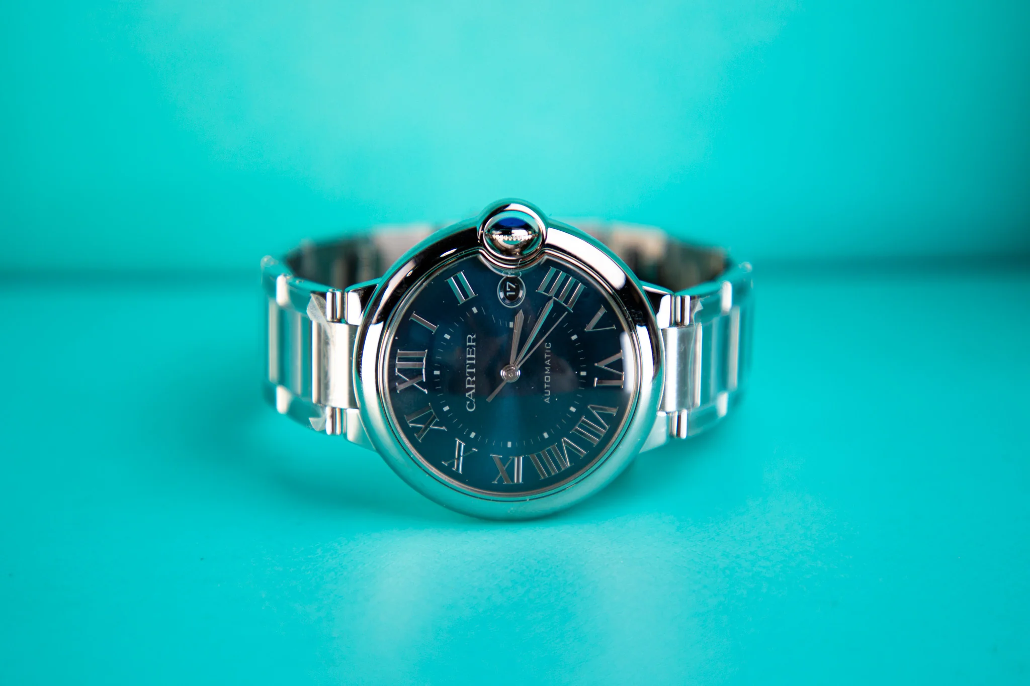 Cartier Ballon Bleu 40 mm Steel Blue Sunray Dial Steel Bracelet WSBB0061 - Image 2