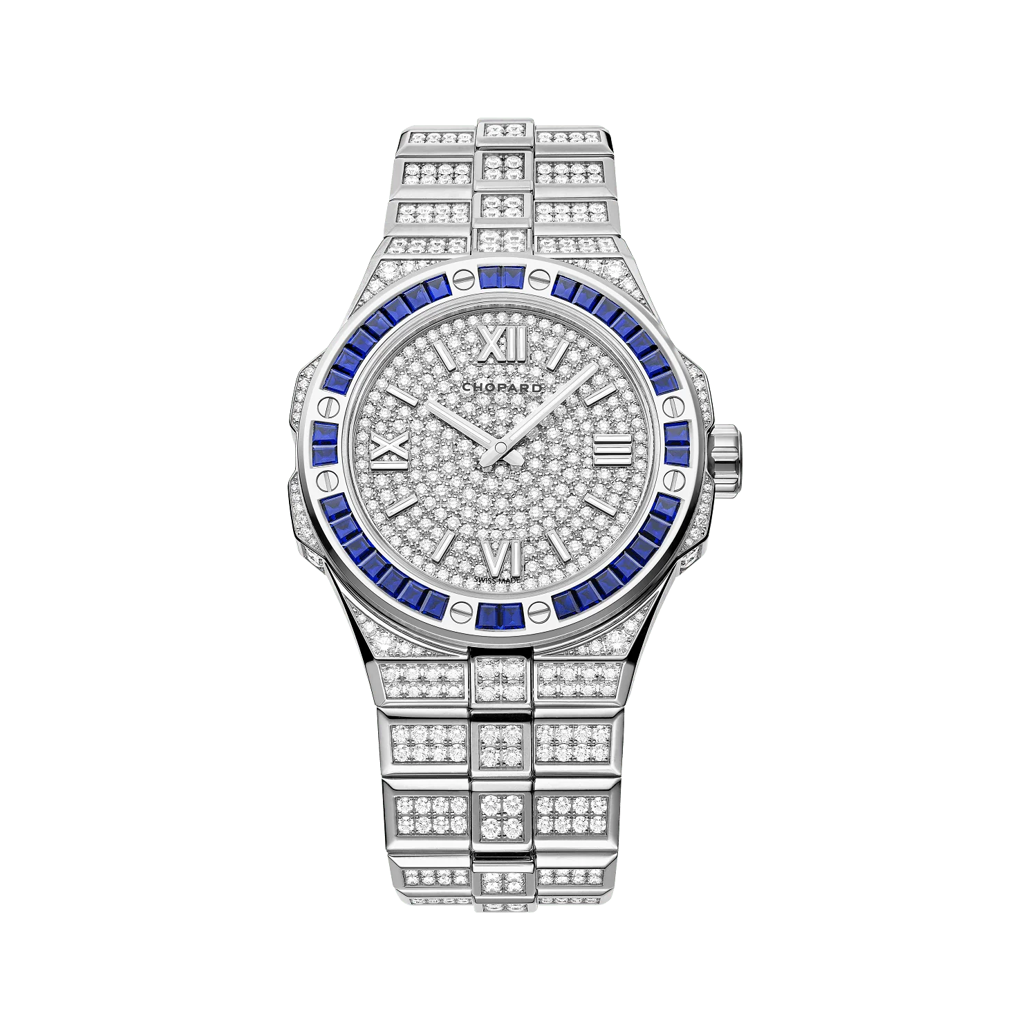Chopard Alpine Eagle 41 mm Diamond Paved Dial White Gold Bracelet 295363-1002