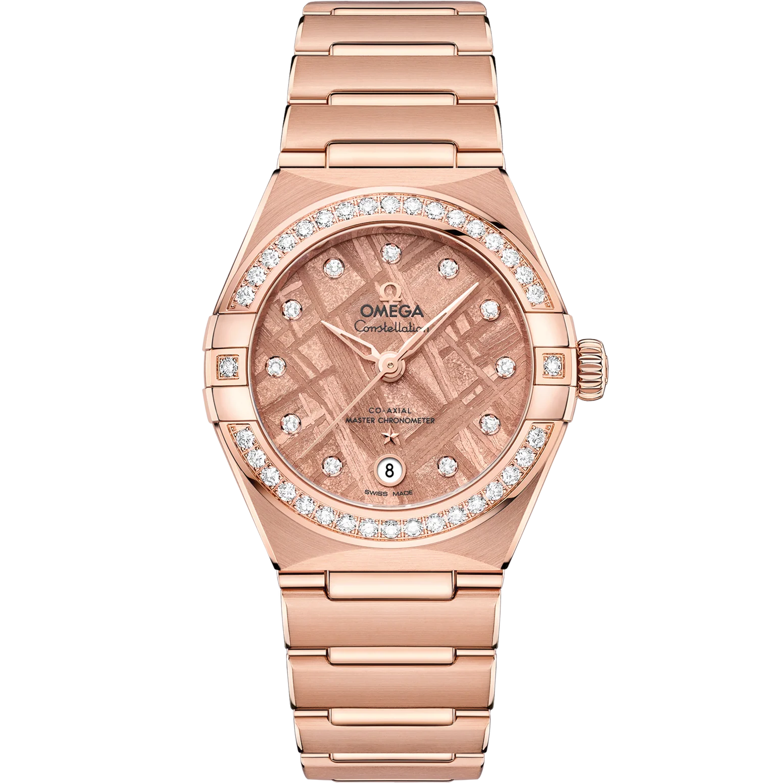 Omega Constellation 29 mm Pink Dial with Diamonds Sedna™ 18k Rose Gold Bracelet 131.55.29.20.99.006