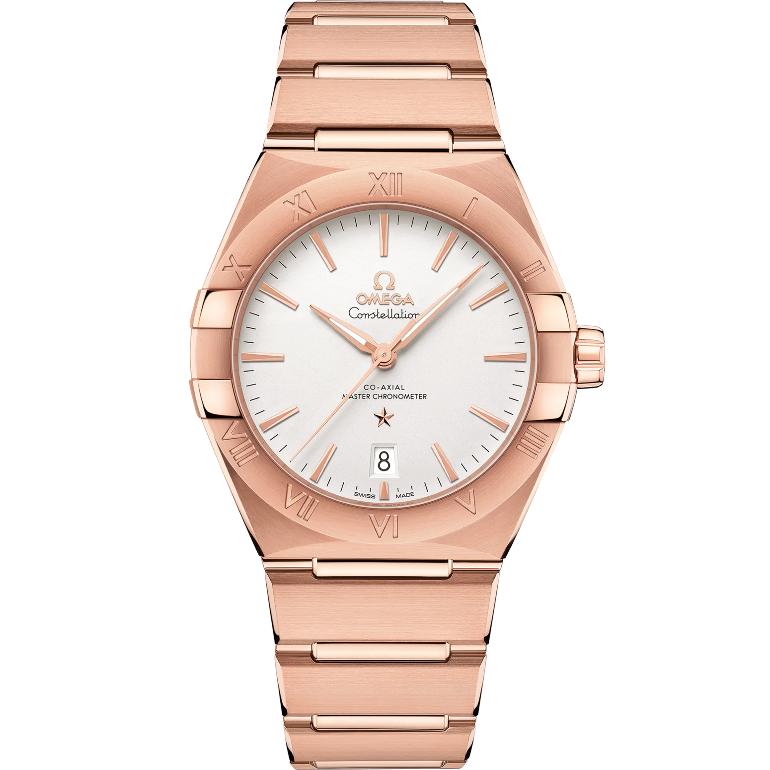 Omega Constellation 39 mm Silver Dial Sedna™ 18k Rose Gold Bracelet 131.50.39.20.02.001