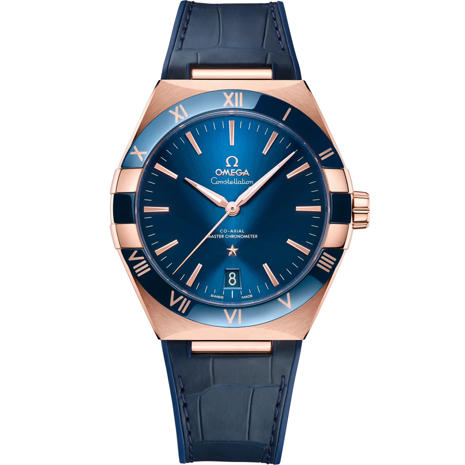 Omega Constellation 41 mm Blue Dial Sedna™ 18k Rose Gold Strap 131.63.41.21.03.001