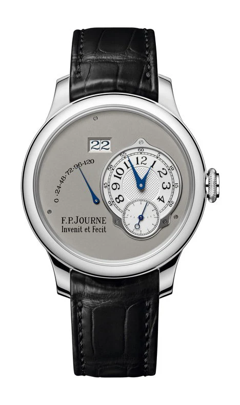 F.P.Journe Automatique 40mm Gray Dial Platinum Alligator Leather Strap