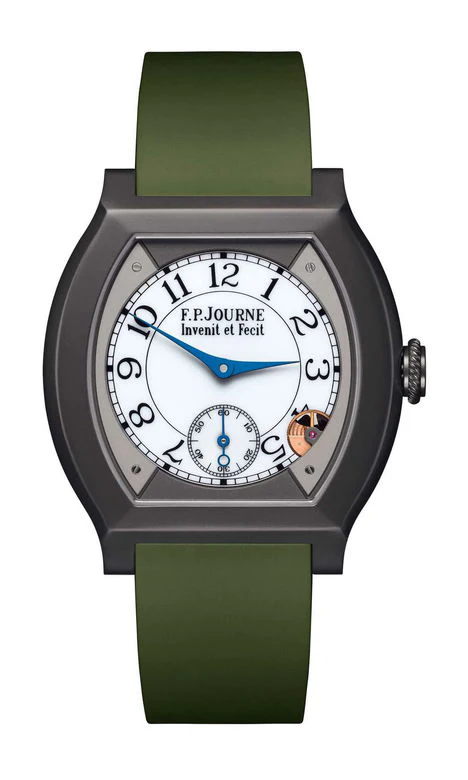 F.P.Journe élégante 40 Titalyt 35mm White Dial Titanium Rubber Strap