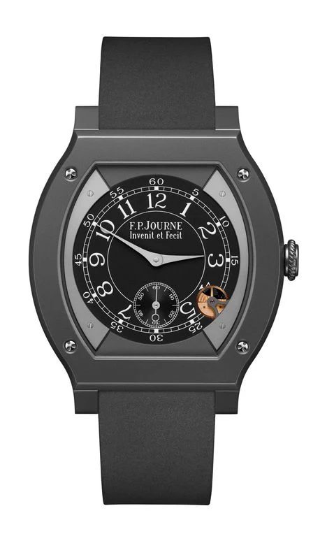 F.P.Journe élégante 48 Titalyt 40mm Black Dial Titanium Rubber Strap