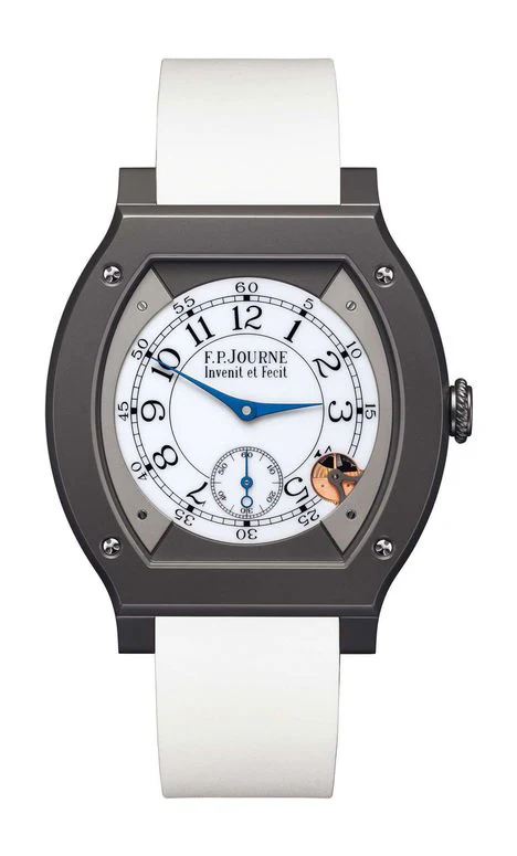 F.P.Journe élégante 48 Titalyt 40mm White Dial Titanium Rubber Strap