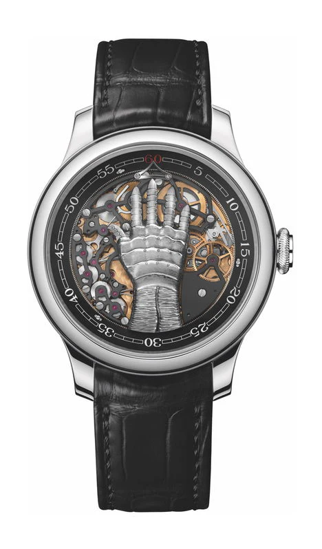 F.P.Journe FFC 42mm Silver Dial Platinum Alligator Leather Strap