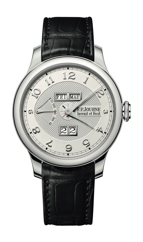 F.P.Journe Quantième Perpétuel 40mm Silver Dial Platinum Alligator Leather Strap