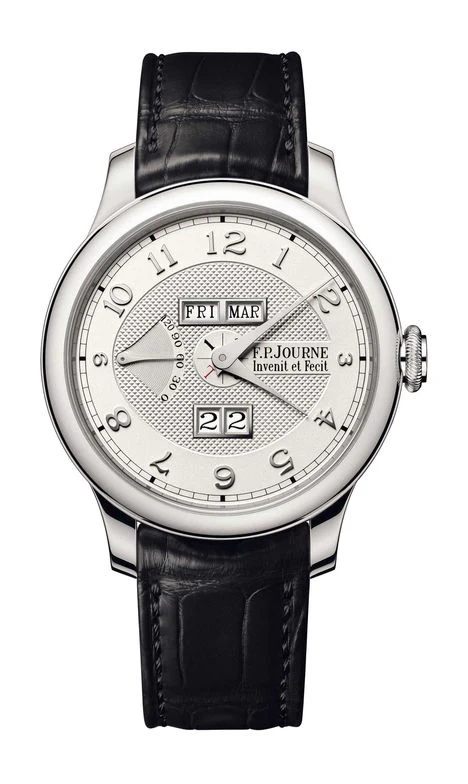 F.P.Journe Quantième Perpétuel 42mm Silver Dial Platinum Alligator Leather Strap