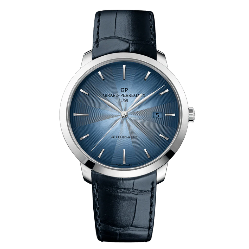 Girard-Perregaux 1966 40 mm Blue Dial Stainless Steel Leather Strap 49555-11-431-BB60