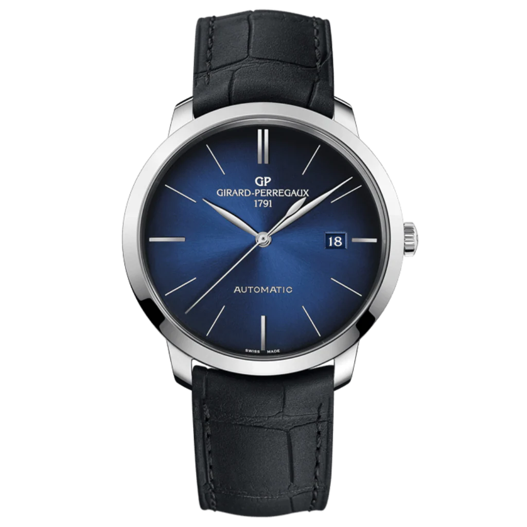 Girard-Perregaux 1966 40 mm Blue Dial Stainless Steel Leather Strap 49555-11-434-BH6A