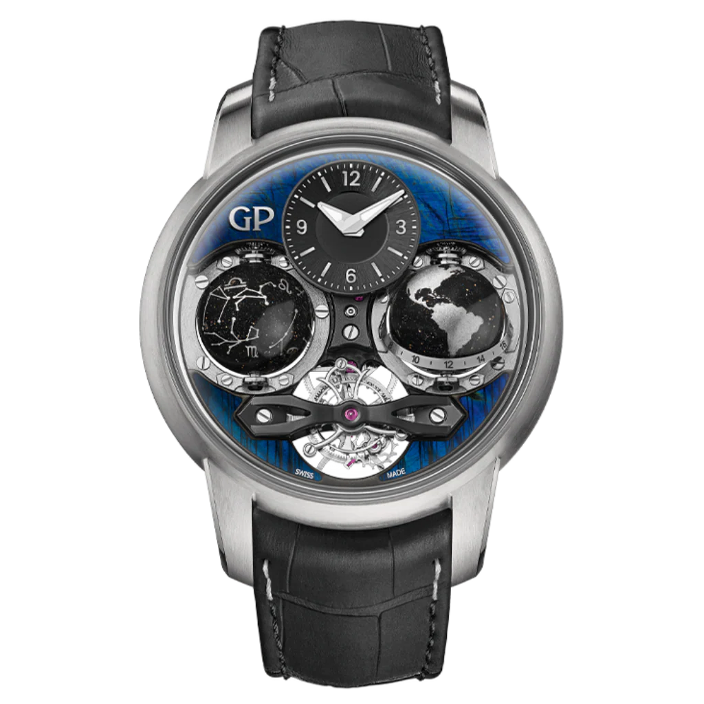 Girard-Perregaux Cosmos 47 mm Blue Dial Titanium Leather Strap 99292-21-3092-5CC