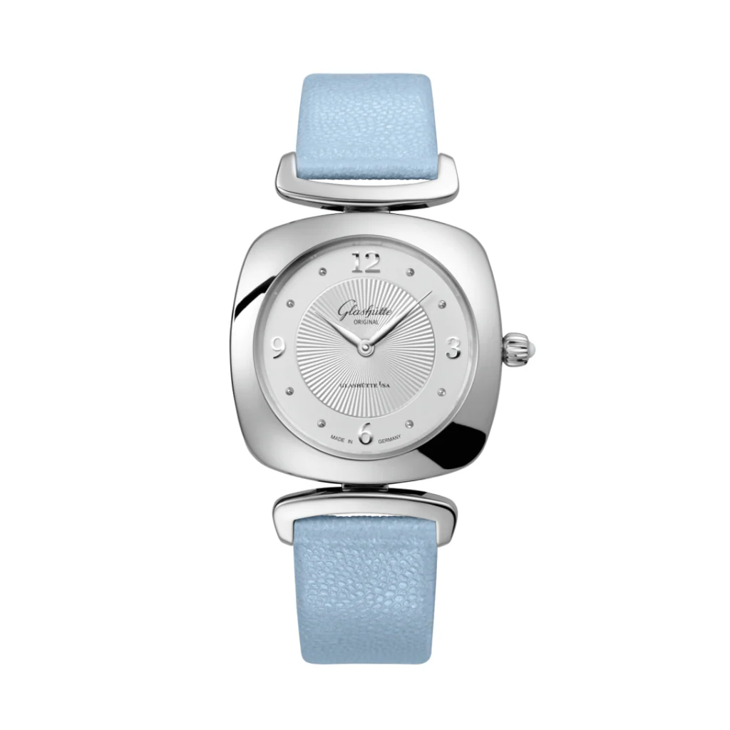 Glashutte Original Pavonina 31 mm Silver Galvanized Dial Stainless Steel Glossy 1-03-02-10-02-34