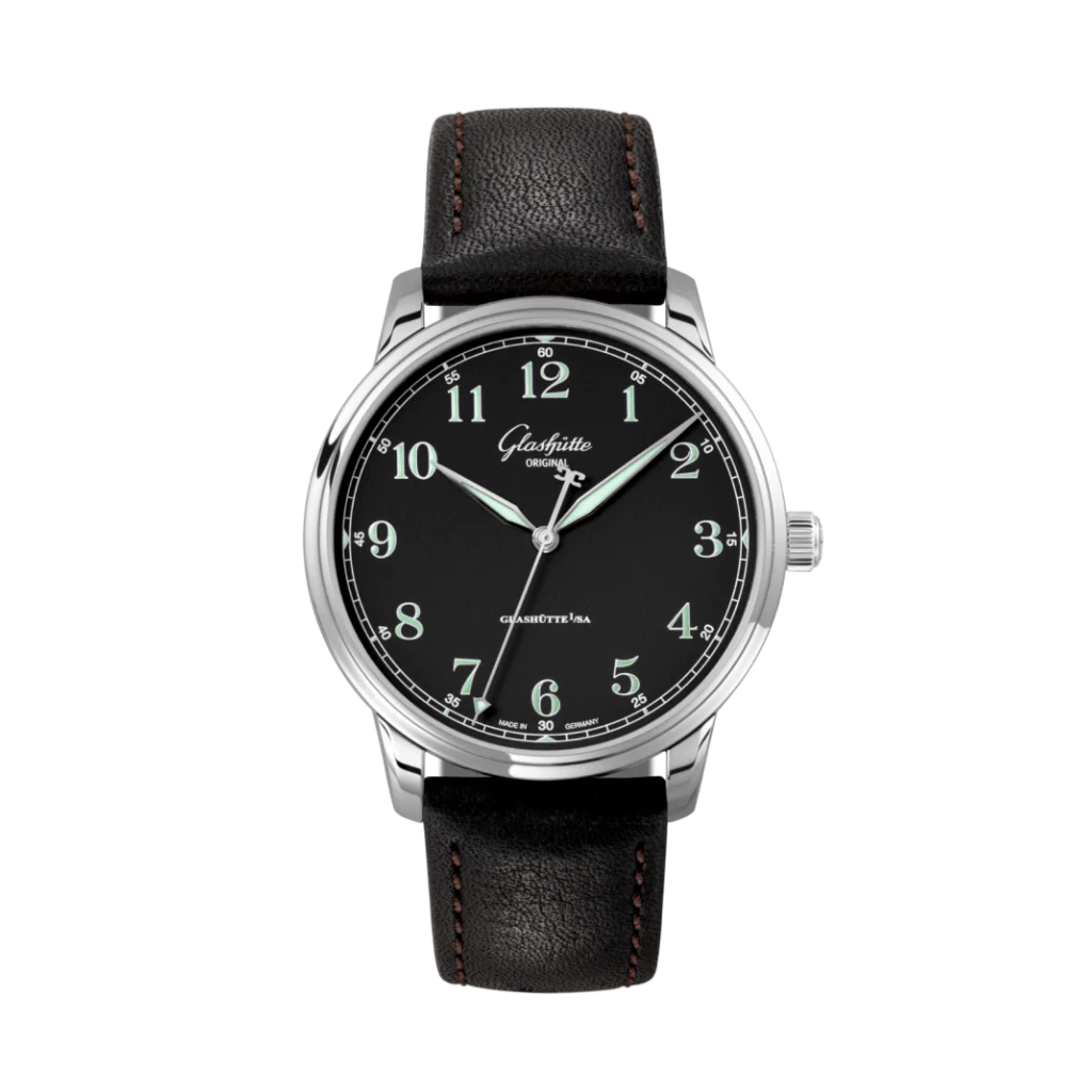 Glashutte Original Senator Excellence 40 mm Black Dial Stainless Steel Strap Black 1-36-01-03-02-65