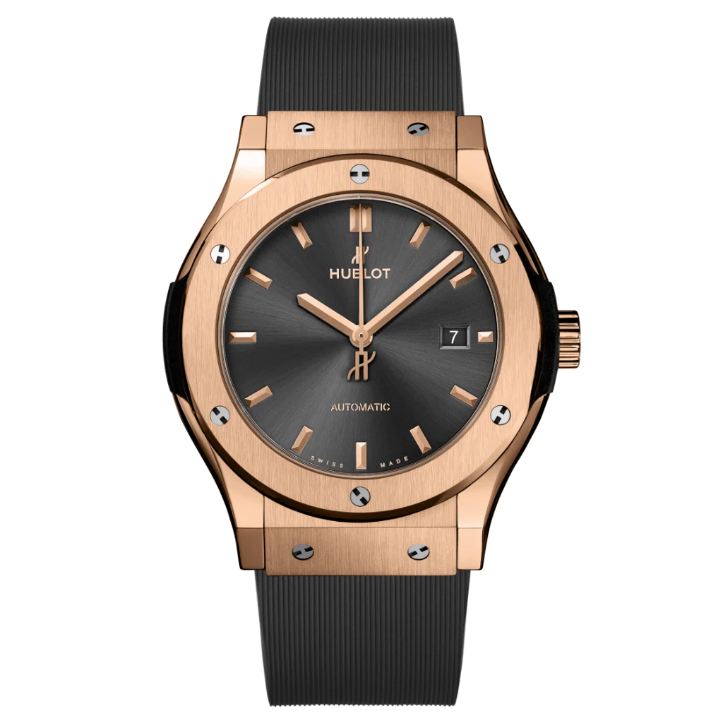 Hublot Classic Fusion Racing Grey King Gold 42 mm Grey Dial Polished 18K King Gold Rubber Strap 542.OX.7081.RX