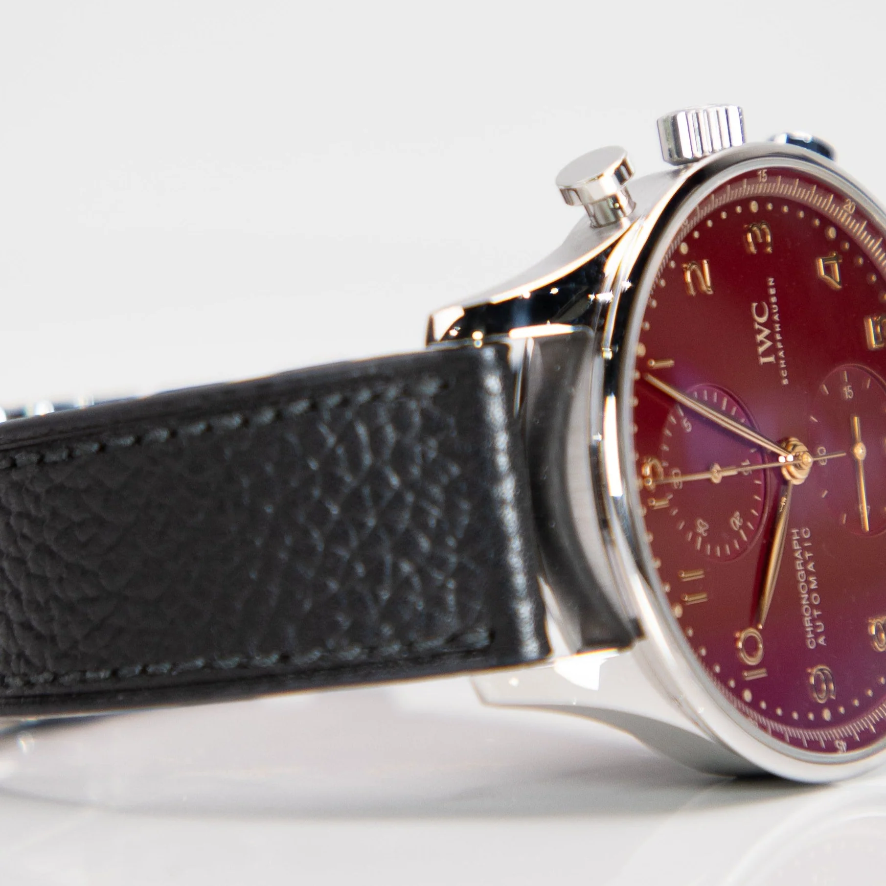 IWC Schaffhausen Portugieser Chronograph Year of the Dragon 41 mm Red Dial Stainless Steel Black Strap IW371629 - Image 3