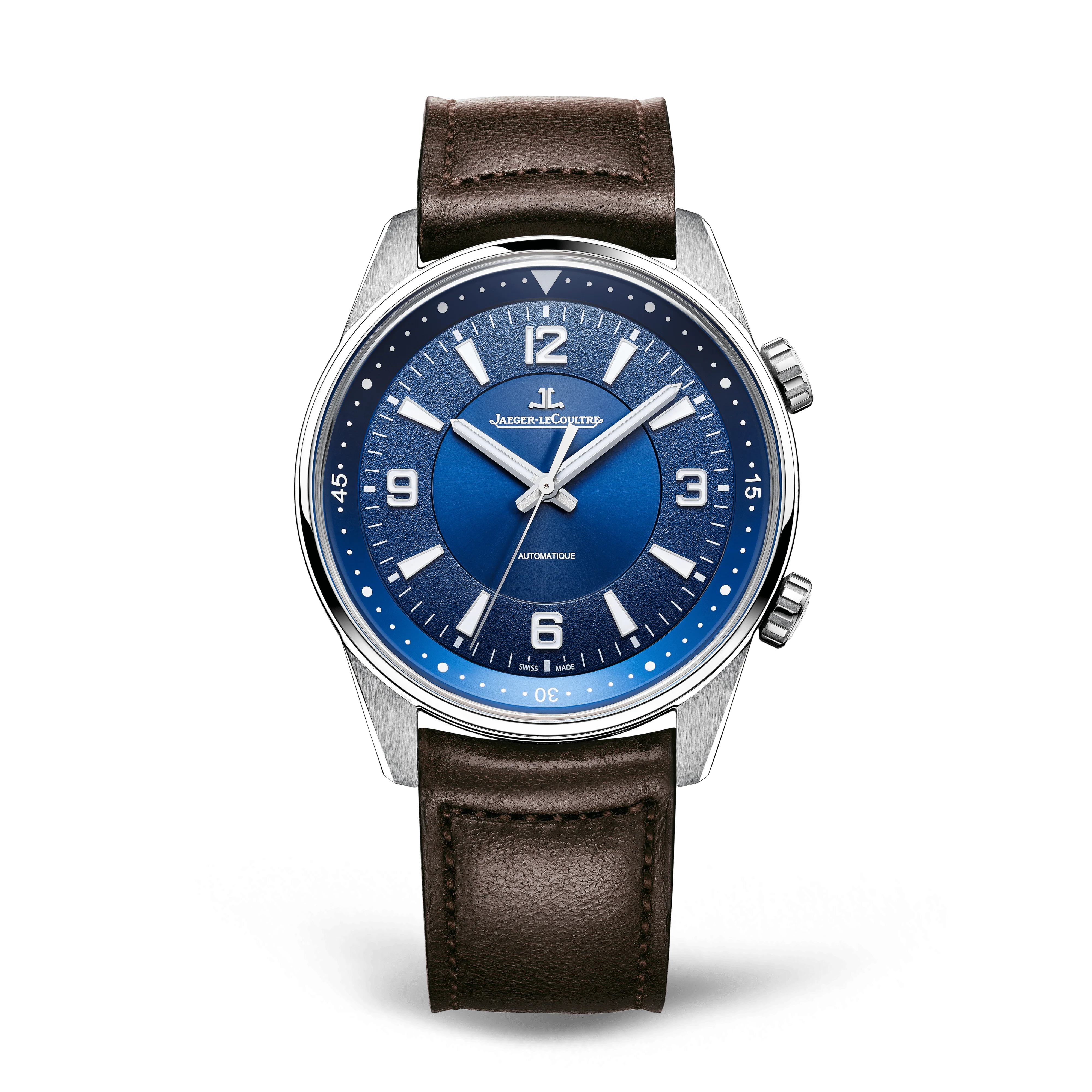 Jaeger-LeCoultre Polaris Automatic 41 mm Blue Dial Stainless Steel Leather Strap Q9008480