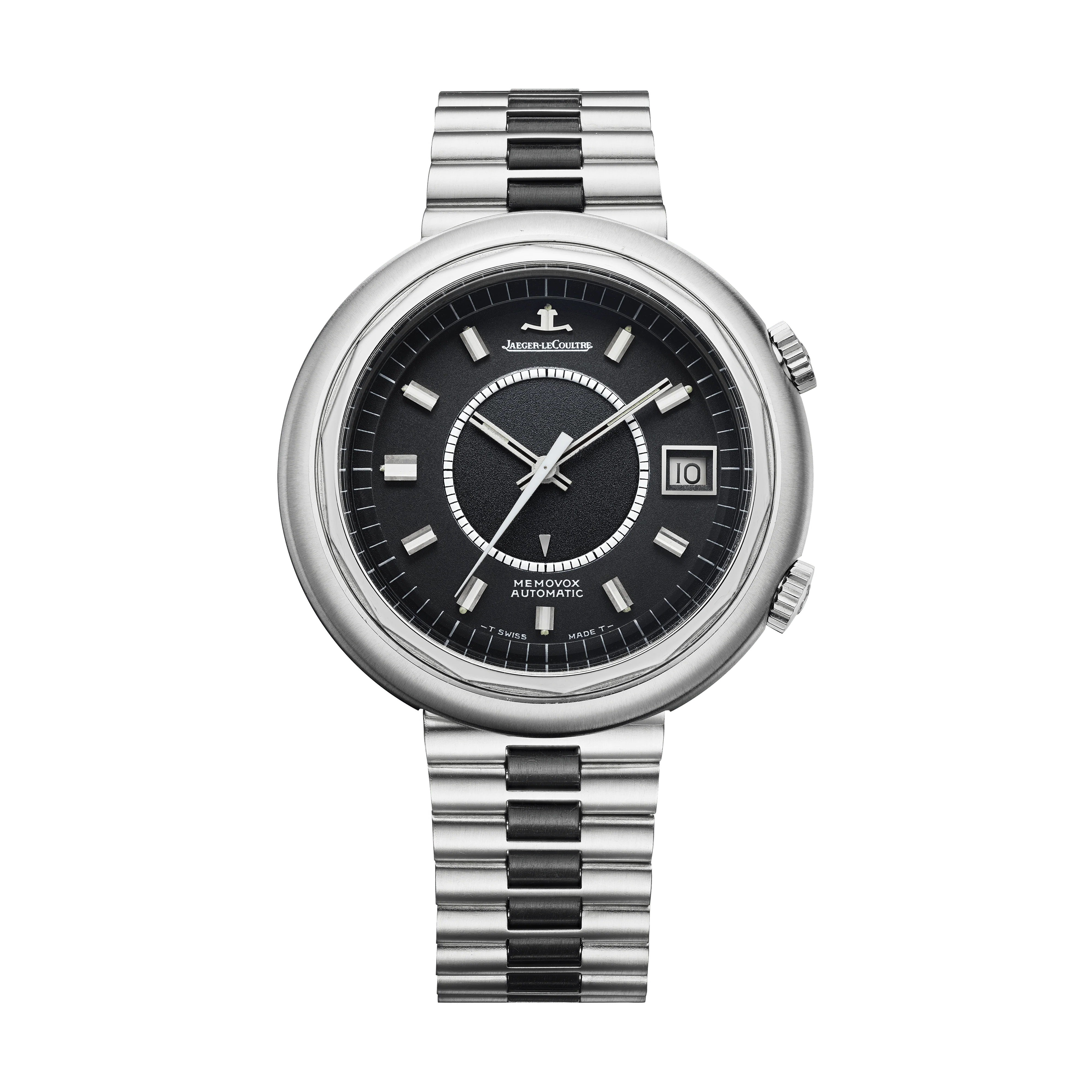 Jaeger-LeCoultre THE COLLECTIBLES Memovox Snowdrop 43 mm Black Dial Stainless Steel Bracelet QVE87700