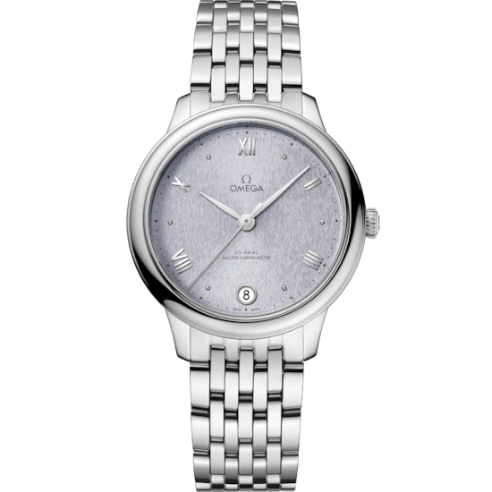 Omega De Ville Prestige 34 mm Blue Dial Stainless Steel Bracelet 434.10.34.20.03.001