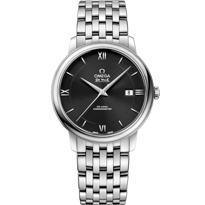 Omega De Ville Prestige 39.5 mm Black Dial Stainless Steel Bracelet 424.10.40.20.01.001