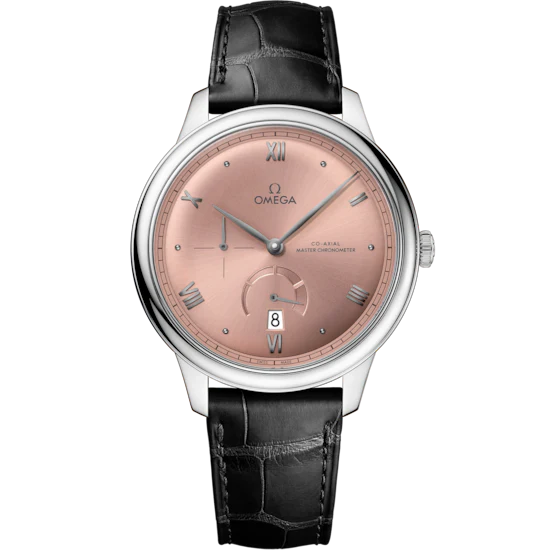 Omega De Ville Prestige 41 mm Pink Dial Stainless Steel Strap 434.13.41.21.10.001