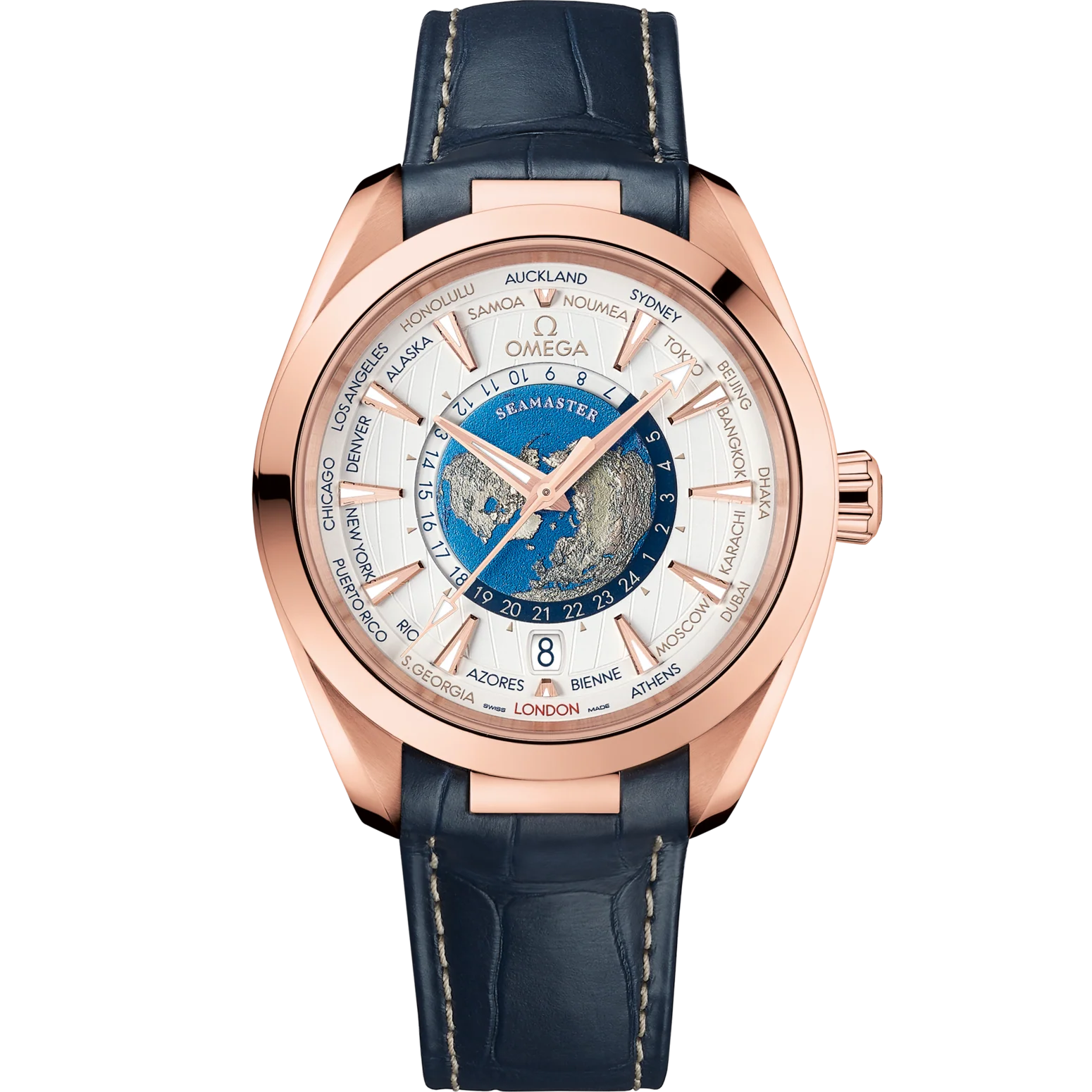 Omega Seamaster Aqua Terra 150M 43 mm Silver Dial Sedna™ 18k Rose Gold Strap 220.53.43.22.02.001
