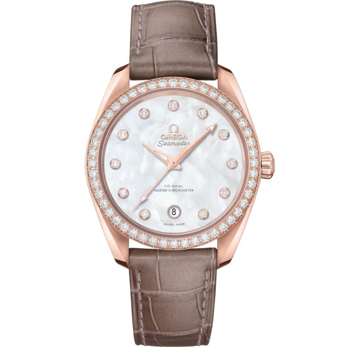 Omega Seamaster Aqua Terra 38mm White Dial Sedna Gold 220.58.38.20.55.001