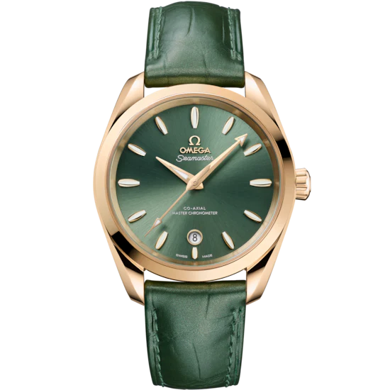 Omega Seamaster Aqua Terra Shades 38mm Bay Green Dial Moonshine Gold 220.53.38.20.10.001