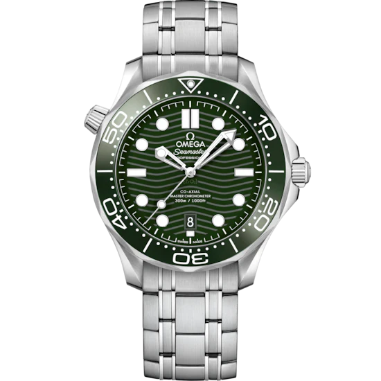 Omega Seamaster Diver 300M 42 mm Green Dial Stainless Steel Bracelet 210.30.42.20.10.001
