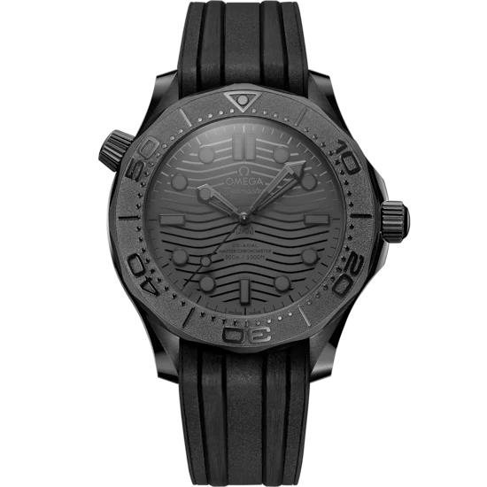 Omega Seamaster Diver 300M 43.5 mm Black Dial Black ceramic Strap 210.92.44.20.01.003