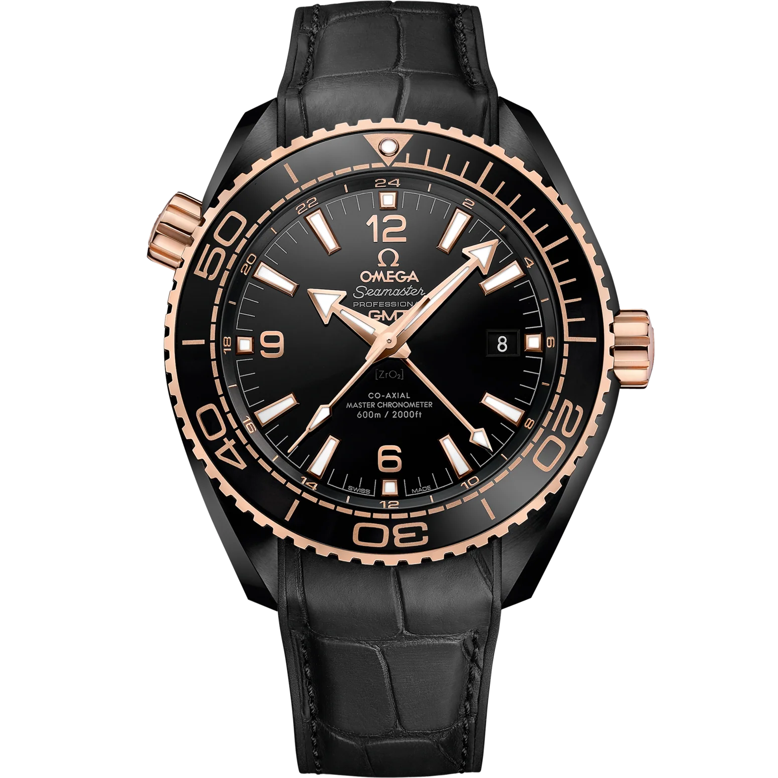Omega Seamaster Planet Ocean 600M 45.5 mm Black Dial Black ceramic Strap 215.63.46.22.01.001