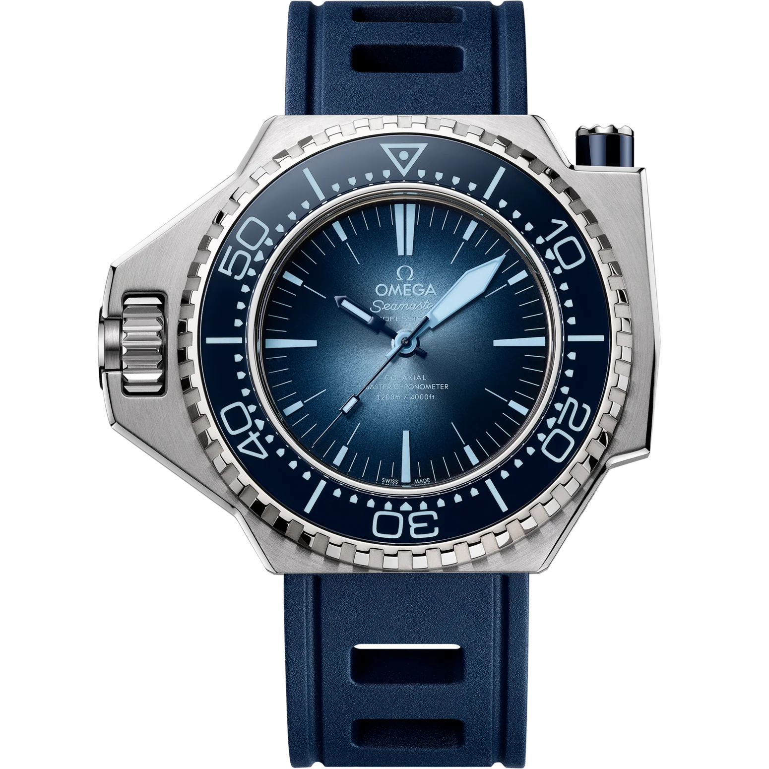 Omega Seamaster Ploprof 1200M 55 x 45 mm Blue Dial O‑MEGASTEEL Strap 227.32.55.21.03.001