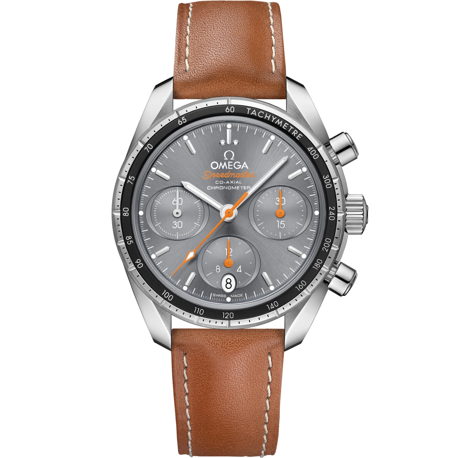 Omega Speedmaster 38 Grey Dial 38 mm Stainless Steel Strap 324.32.38.50.06.001