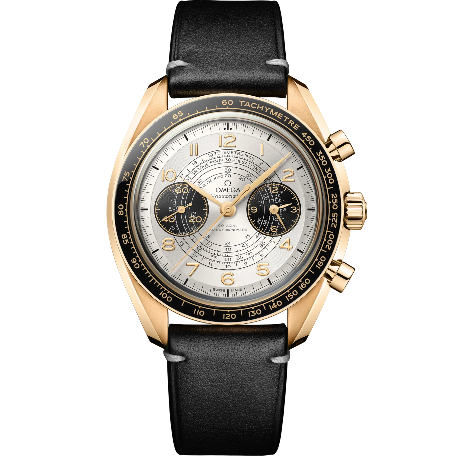 Omega Speedmaster Chronoscope Silver Dial 43 mm Moonshine™ 18k Rose Gold Strap 522.62.43.51.02.001