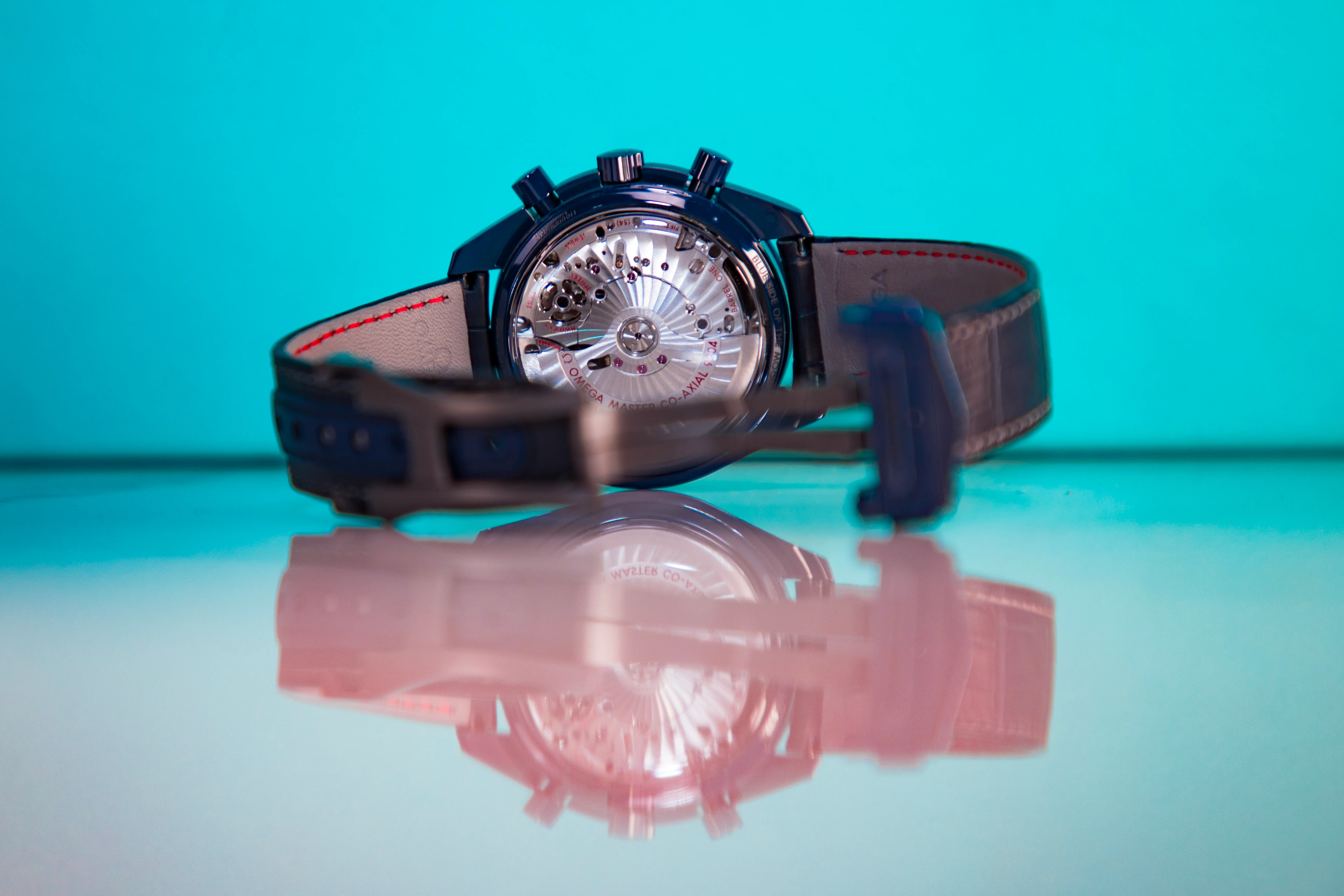 Omega Speedmaster Moonphase Blue Dial 44.25 mm Blue ceramic Strap 304.93.44.52.03.001 - Image 6