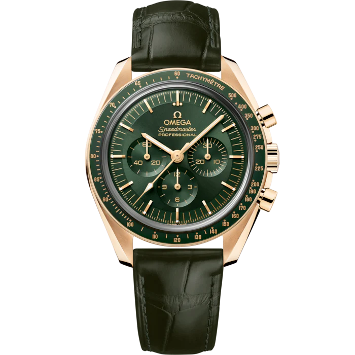 Omega Speedmaster Moonwatch Professional 42mm Green Dial Moonshine Gold 310.63.42.50.10.001