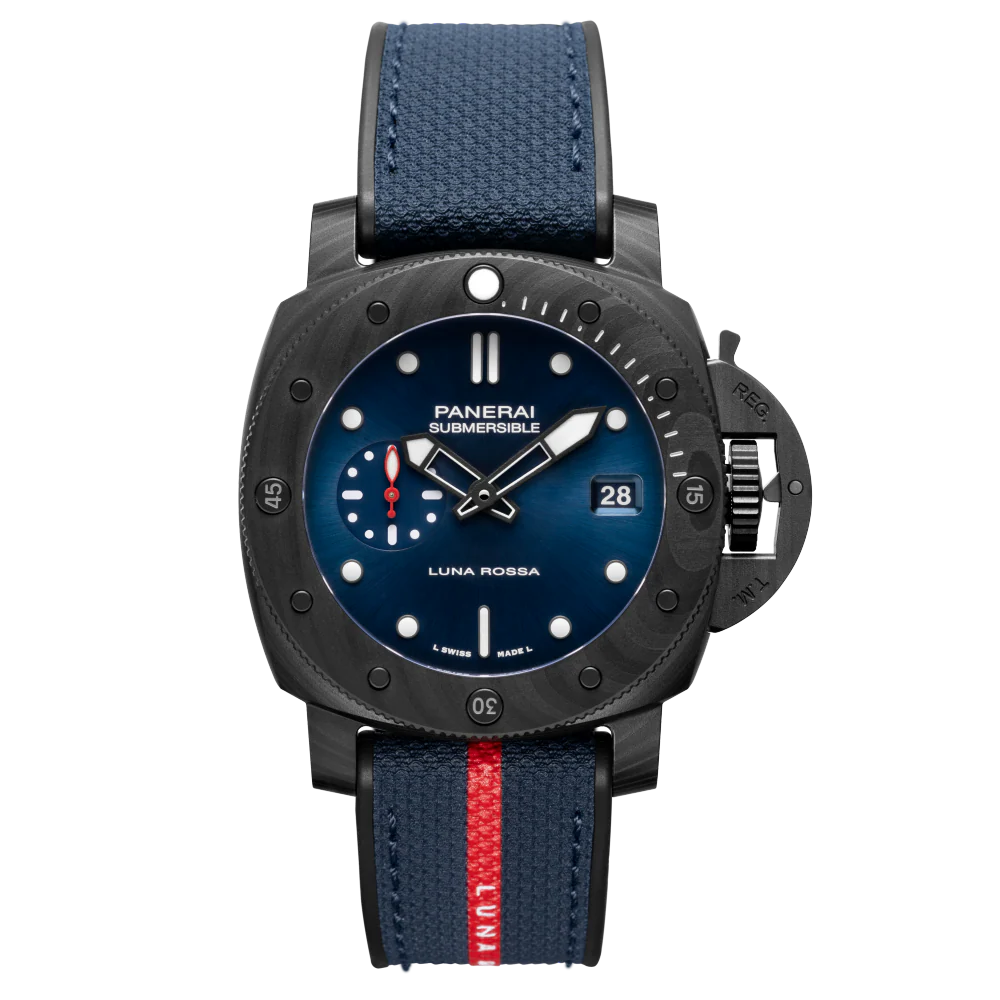 Panerai Submersible Luna Rossa Carbotech™ 42 mm Blue Dial Carbotech™ Rubber Strap PAM01563