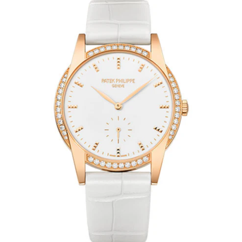 Patek Philippe 7122/200R-001 Calatrava 33mm White lacquered Dial Rose Gold