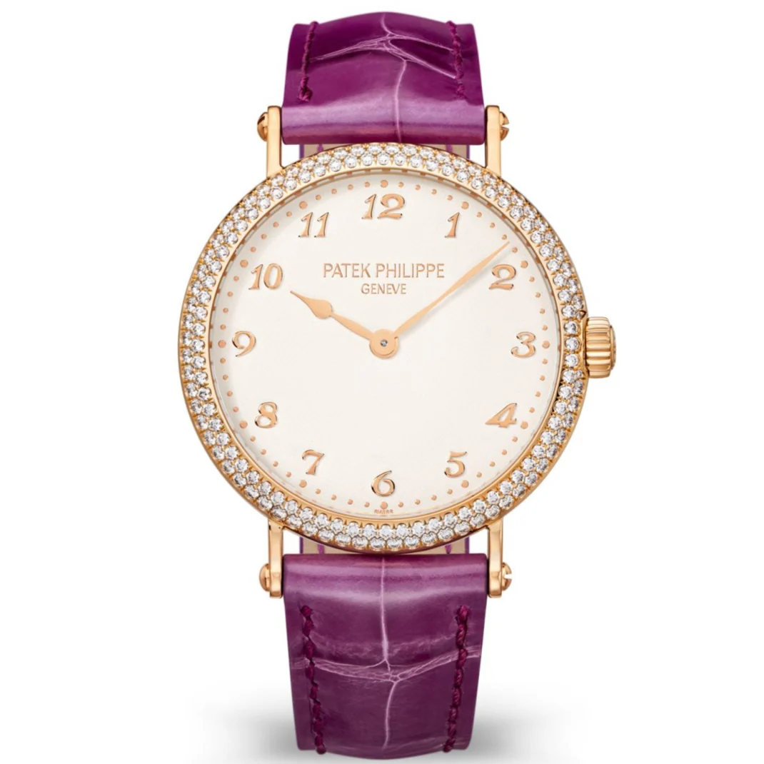 Patek Philippe 7200/200R-001 Calatrava 34.6mm Silvery Grained Dial Rose Gold