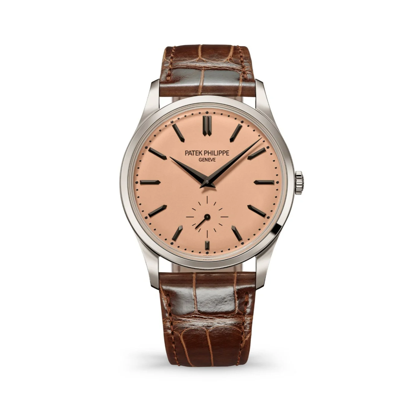 Patek Philippe Calatrava 38mm Salmon Dial Platinum 6196P-001