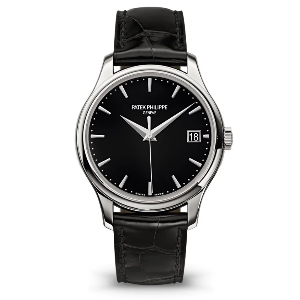 Patek Philippe Calatrava Black Lacquered Dial White Gold Case Black Strap 39mm 5227G-010